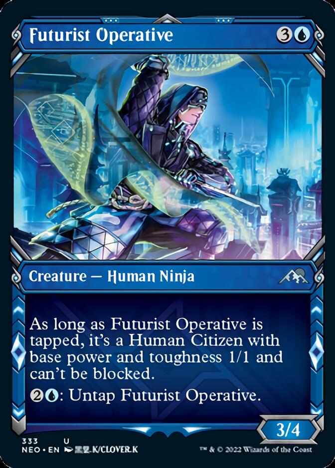 Futurist Operative (Showcase Ninja) [Kamigawa: Neon Dynasty] | D20 Games