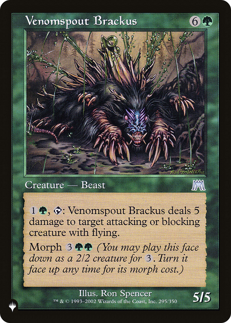 Venomspout Brackus [The List Reprints] | D20 Games