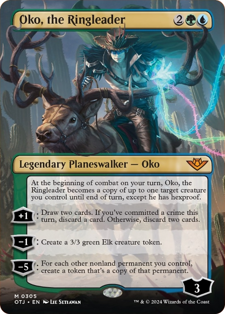 Oko, the Ringleader (Borderless) [Outlaws of Thunder Junction] | D20 Games