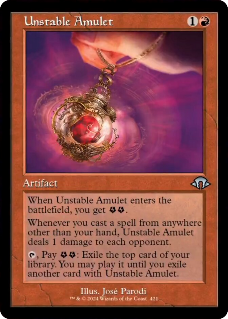 Unstable Amulet (Retro) [Modern Horizons 3] | D20 Games