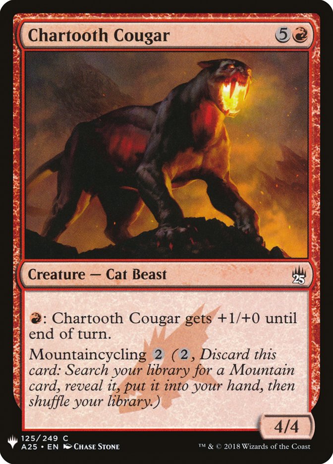 Chartooth Cougar [Mystery Booster] | D20 Games