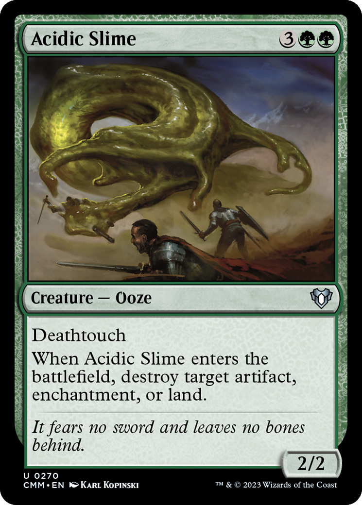 Acidic Slime [Commander Masters] | D20 Games