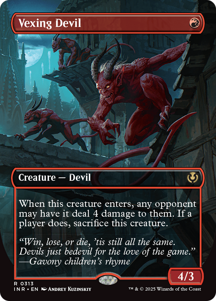 Vexing Devil (Borderless) [Innistrad Remastered] | D20 Games