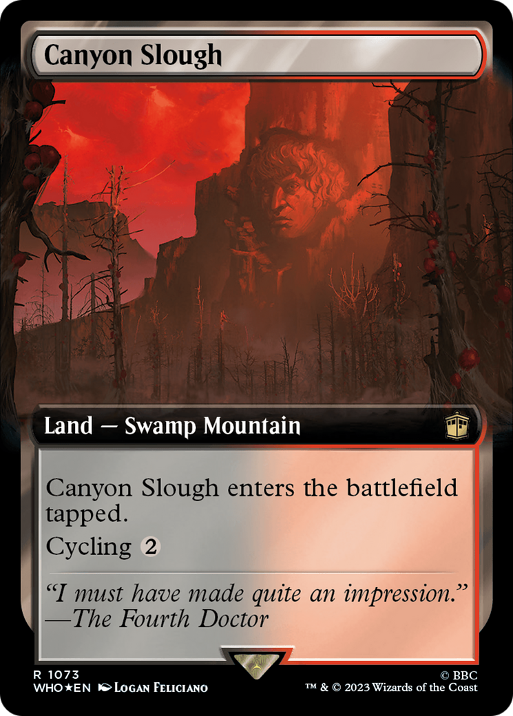 Canyon Slough (Extended Art) (Surge Foil) [Doctor Who] | D20 Games