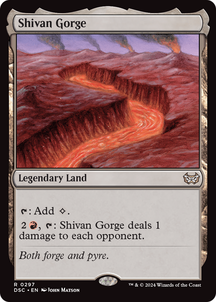 Shivan Gorge [Duskmourn: House of Horror Commander] | D20 Games