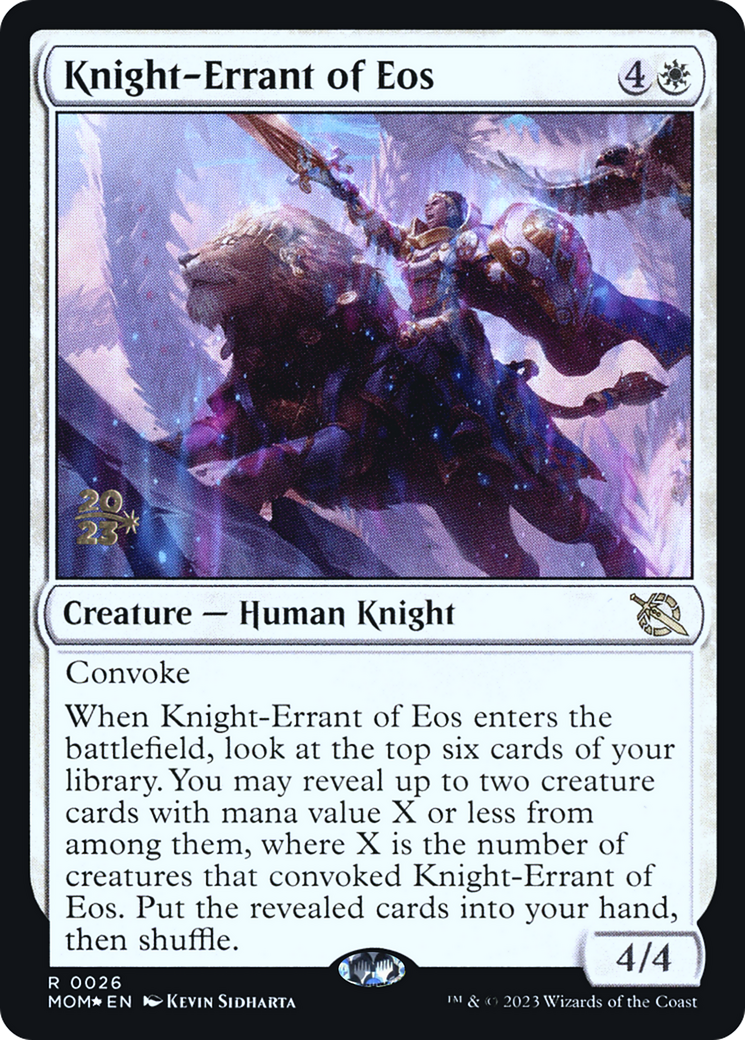 Knight-Errant of Eos [March of the Machine Prerelease Promos] | D20 Games