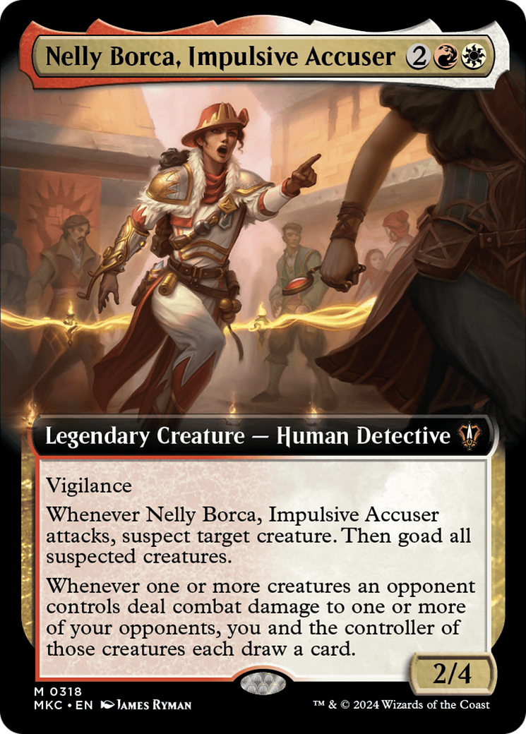 Nelly Borca, Impulsive Accuser (Extended Art) [Murders at Karlov Manor Commander] | D20 Games