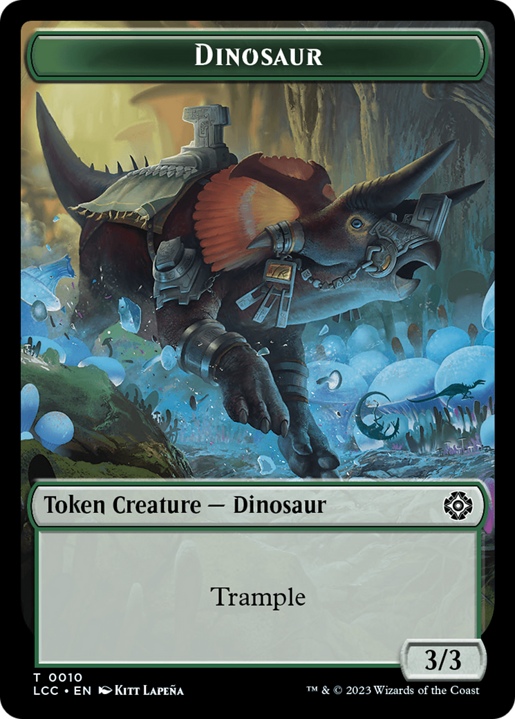 Elephant // Dinosaur (0010) Double-Sided Token [The Lost Caverns of Ixalan Commander Tokens] | D20 Games