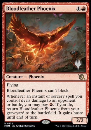 Bloodfeather Phoenix (Promo Pack) [March of the Machine Promos] | D20 Games