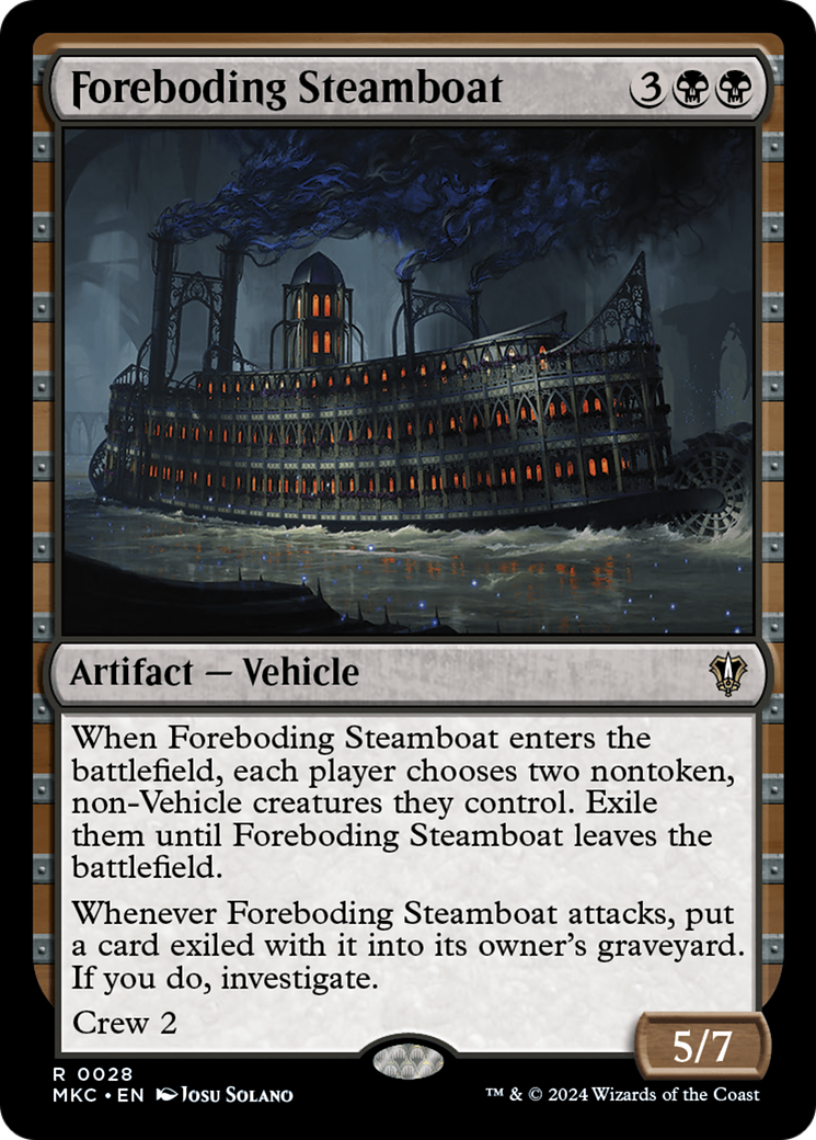 Foreboding Steamboat [Murders at Karlov Manor Commander] | D20 Games