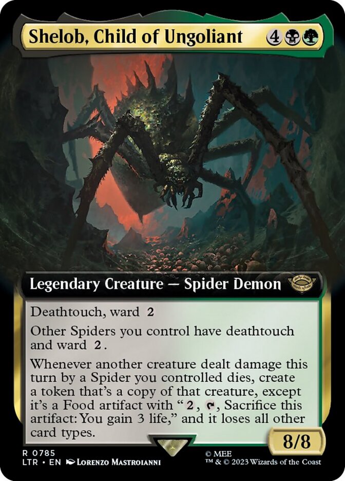 Shelob, Child of Ungoliant (Extended Art) (Surge Foil) [The Lord of the Rings: Tales of Middle-Earth] | D20 Games