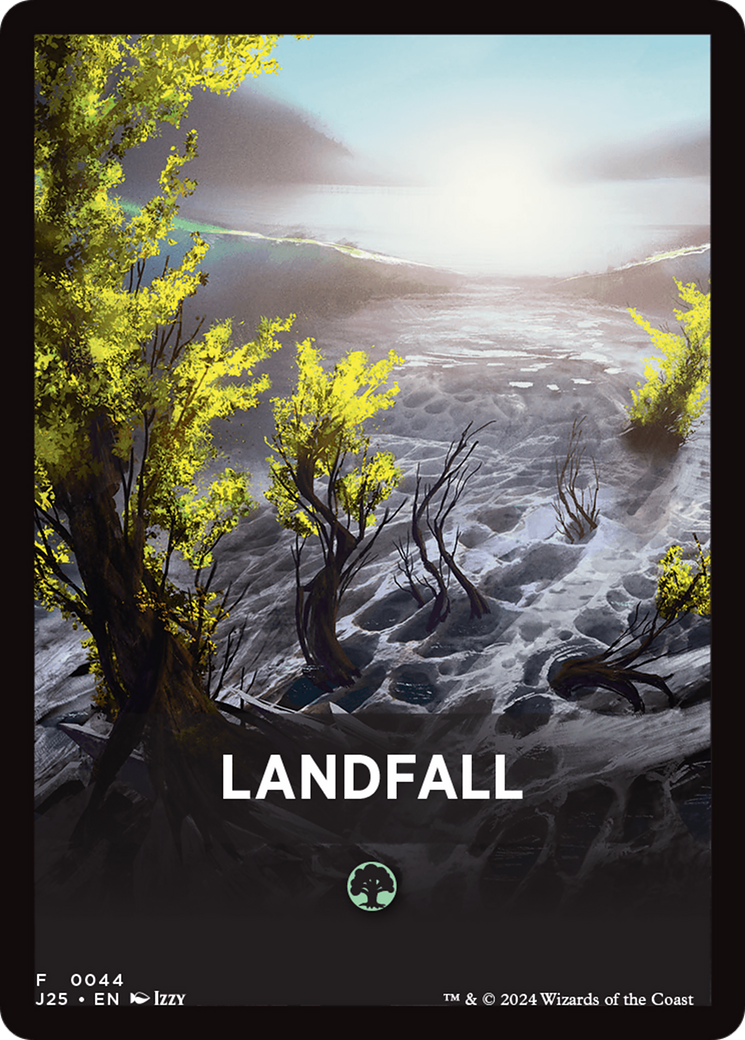 Landfall Theme Card [Foundations Jumpstart Front Cards] | D20 Games