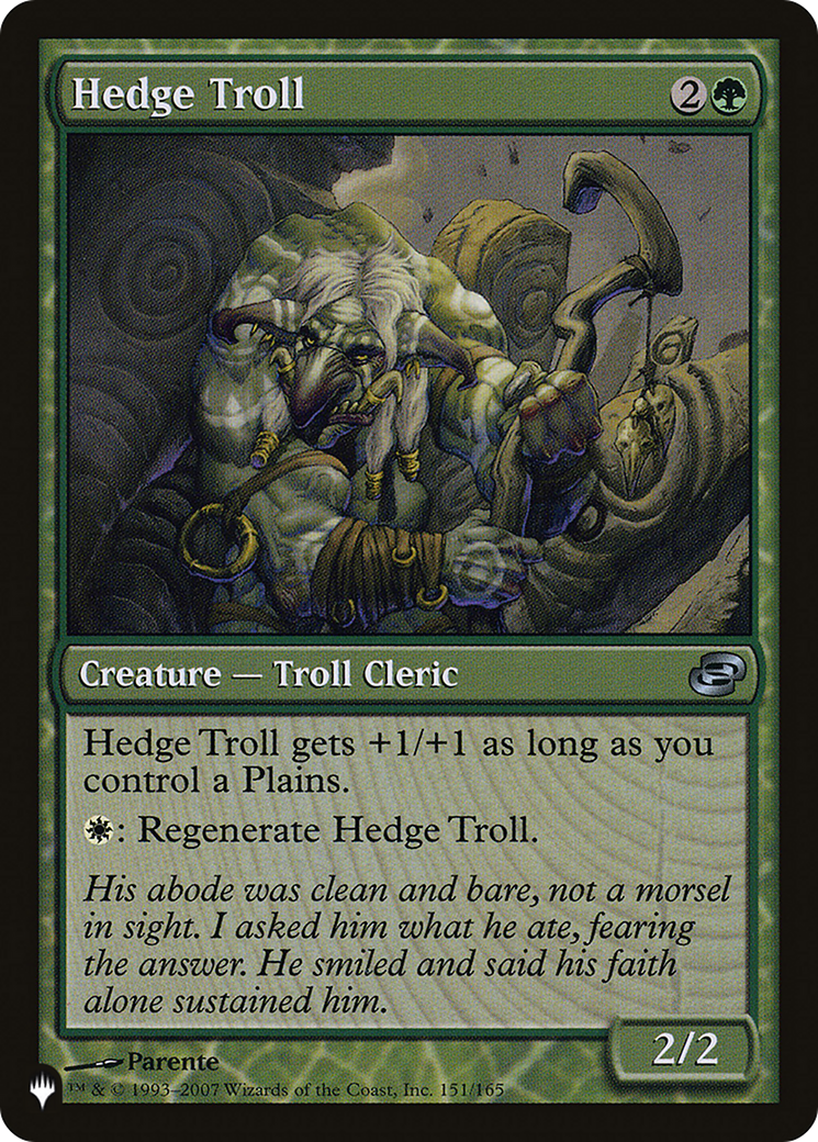 Hedge Troll [The List] | D20 Games