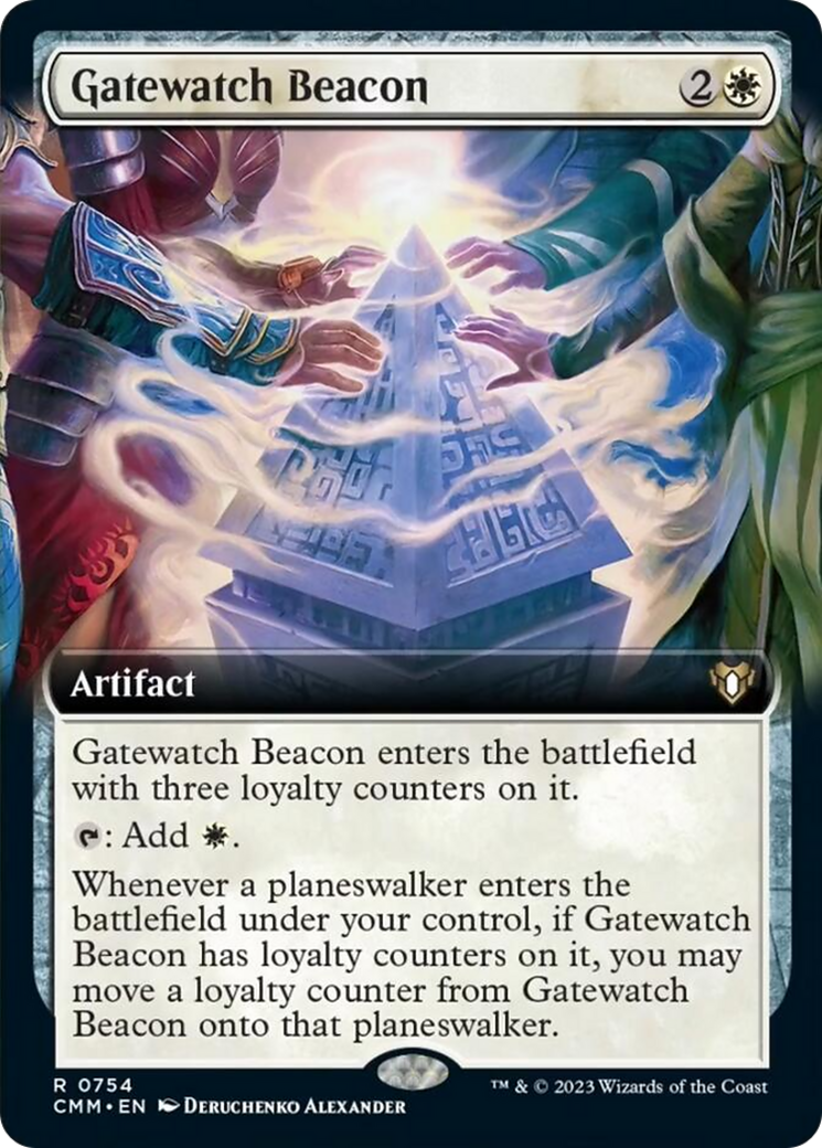 Gatewatch Beacon (Extended Art) [Commander Masters] | D20 Games