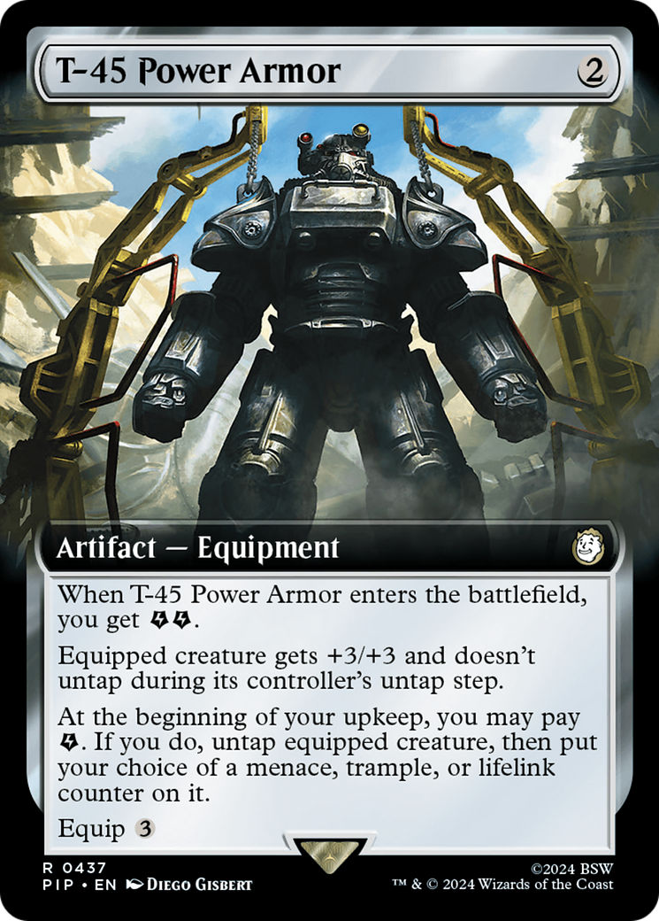 T-45 Power Armor (Extended Art) [Fallout] | D20 Games