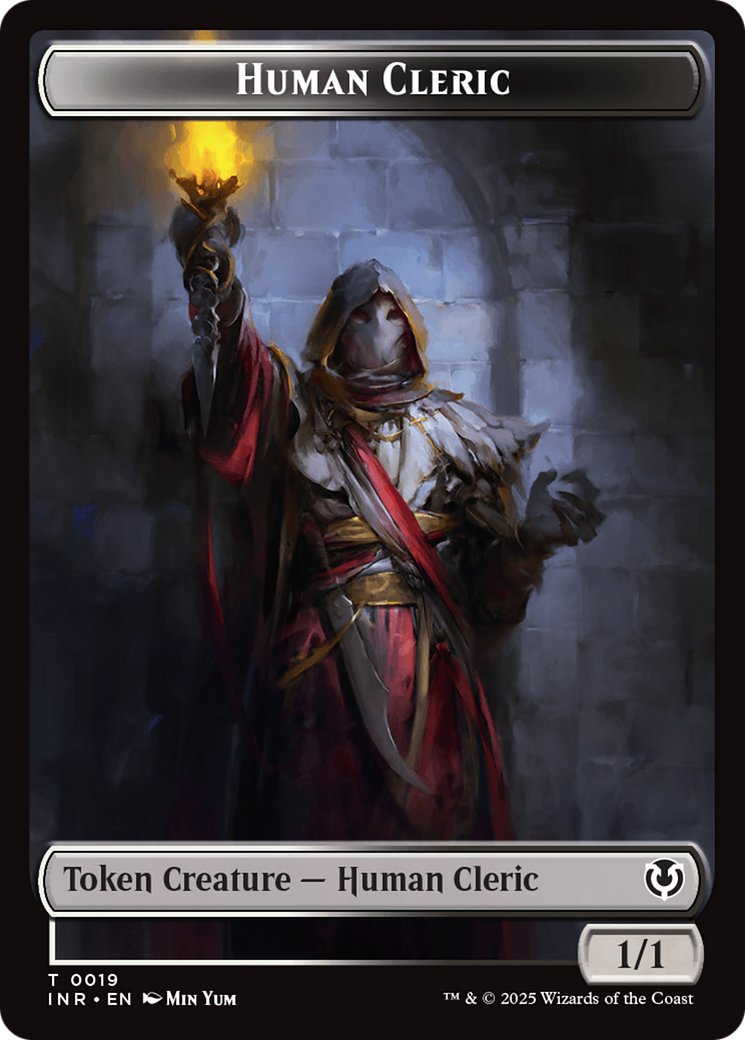 Demon // Human Cleric Double-Sided Token [Innistrad Remastered Tokens] | D20 Games