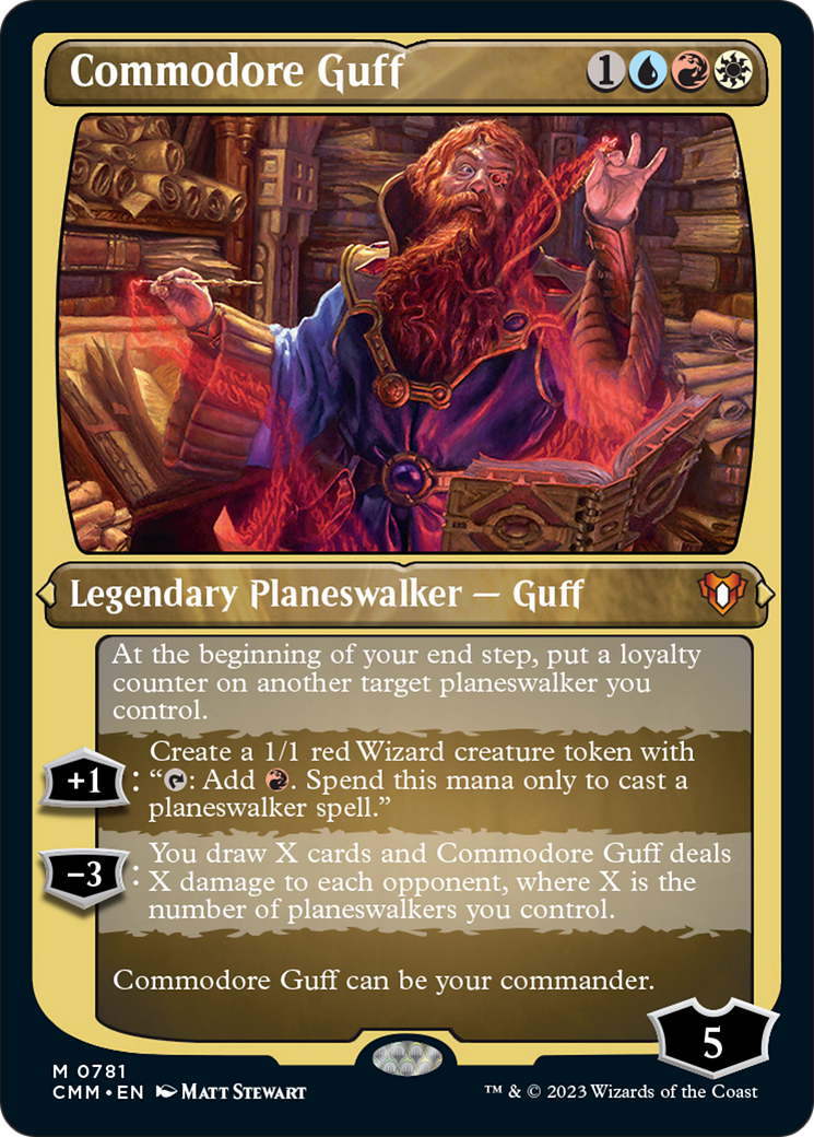 Commodore Guff (Display Commander) (Foil Etched) [Commander Masters] | D20 Games