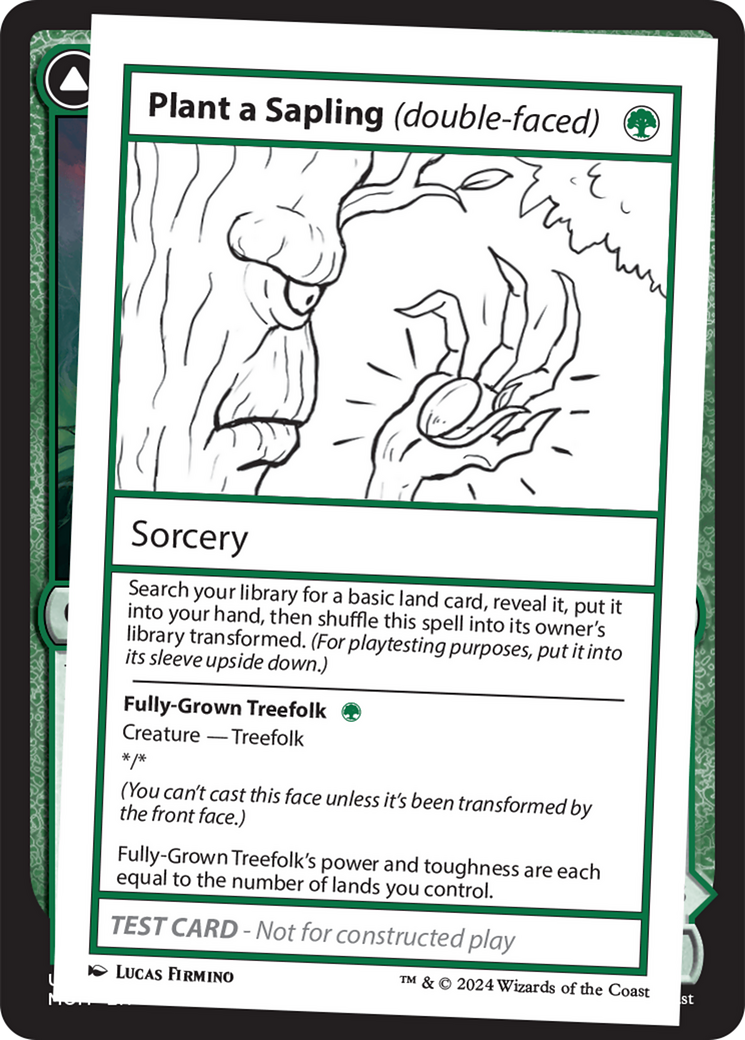 Plant a Sapling (double-faced) [Mystery Booster 2 Playtest Cards] | D20 Games