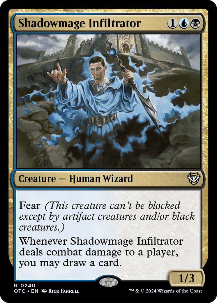 Shadowmage Infiltrator [Outlaws of Thunder Junction Commander] | D20 Games