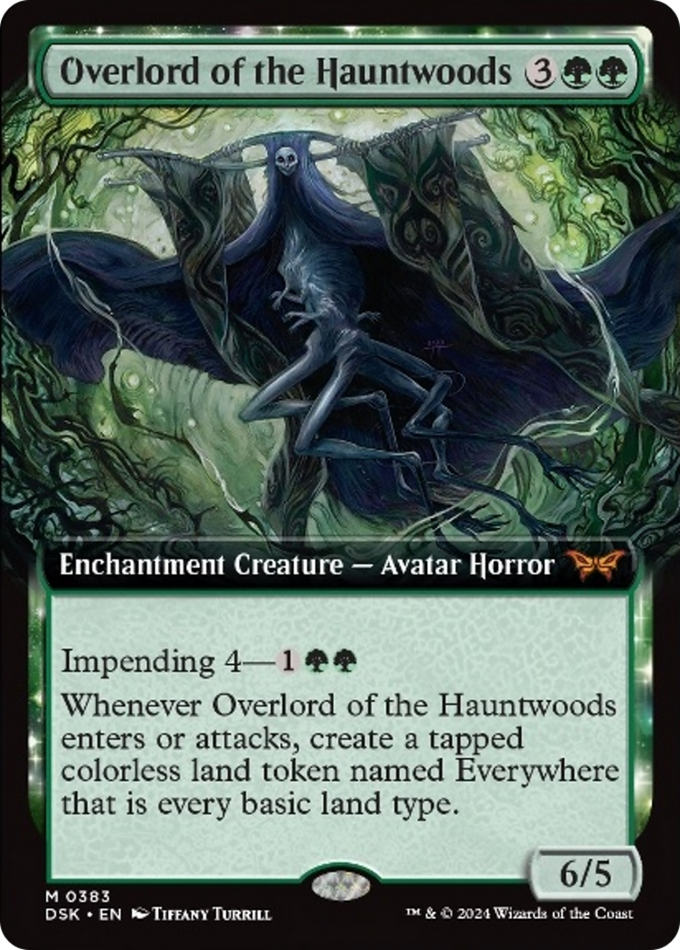 Overlord of the Hauntwoods (Extended Art) [Duskmourn: House of Horror] | D20 Games