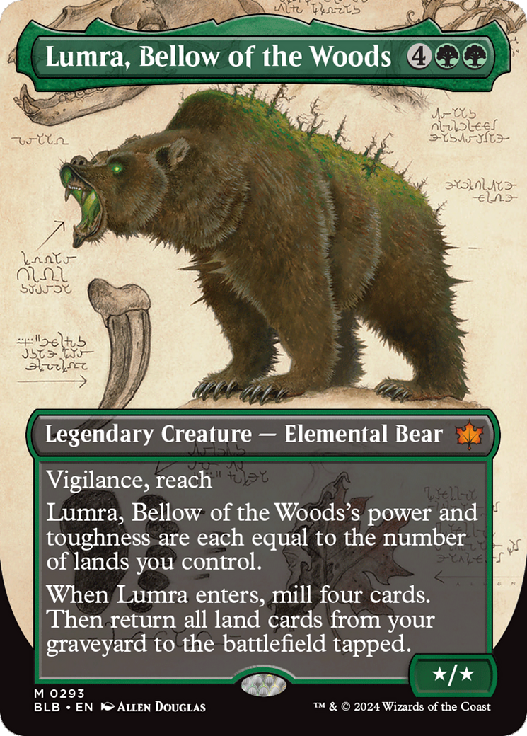 Lumra, Bellow of the Woods (Borderless) (0293) [Bloomburrow] | D20 Games