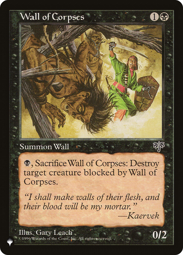 Wall of Corpses [The List] | D20 Games