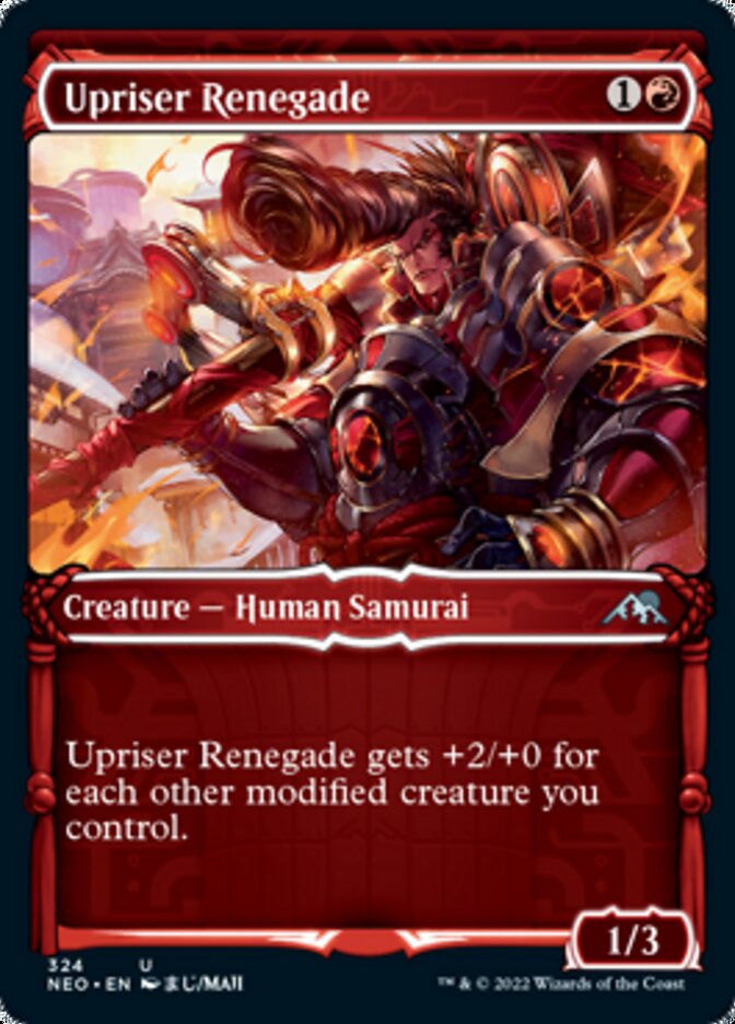 Upriser Renegade (Showcase Samurai) [Kamigawa: Neon Dynasty] | D20 Games