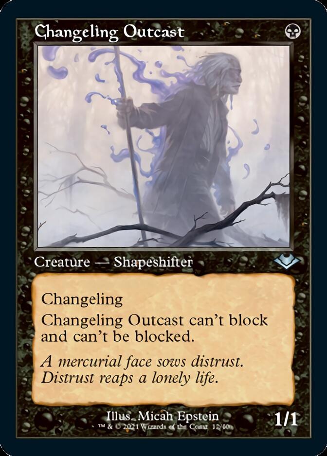 Changeling Outcast (Retro Foil Etched) [Modern Horizons] | D20 Games