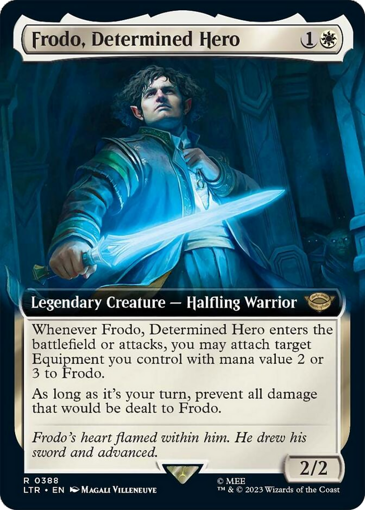 Frodo, Determined Hero (Extended Art) [The Lord of the Rings: Tales of Middle-Earth] | D20 Games