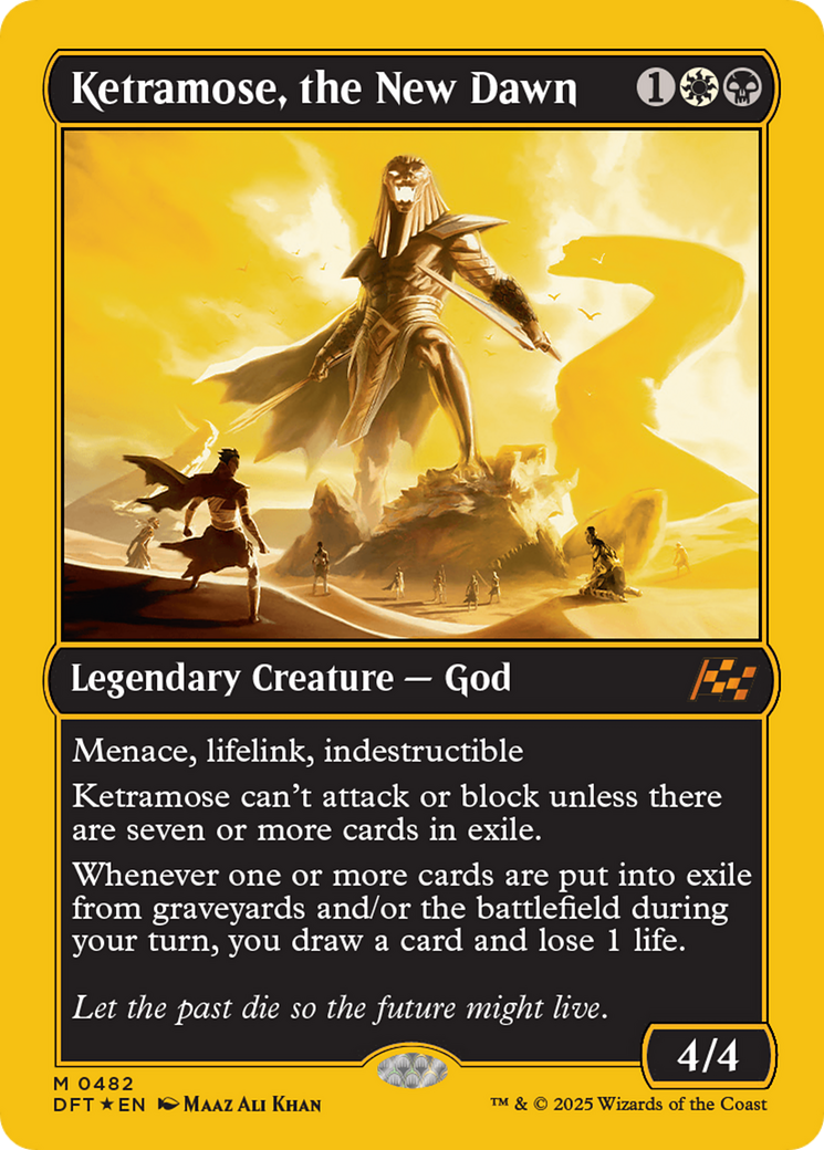 Ketramose, the New Dawn (First-Place Foil) [Aetherdrift] | D20 Games