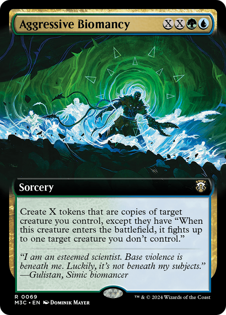 Aggressive Biomancy (Extended Art) (Ripple Foil) [Modern Horizons 3 Commander] | D20 Games