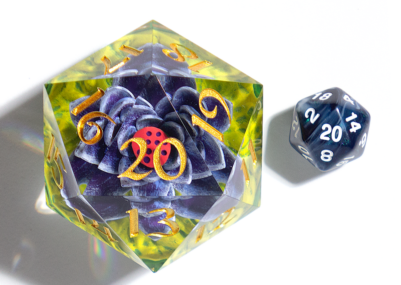 Sirius Dice:Black Lotus 54mm D20