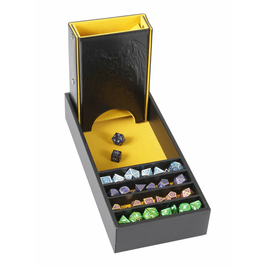 Citadel Dice Tower and Dice Tray, Yellow | D20 Games
