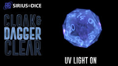 Sirius Dice: Clear Cloak & Dagger | D20 Games