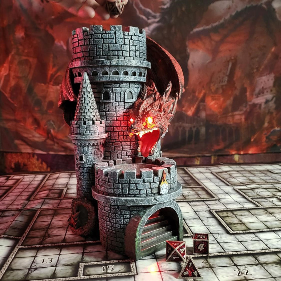 Dragons Keep Dice Tower - Red Dragon | D20 Games