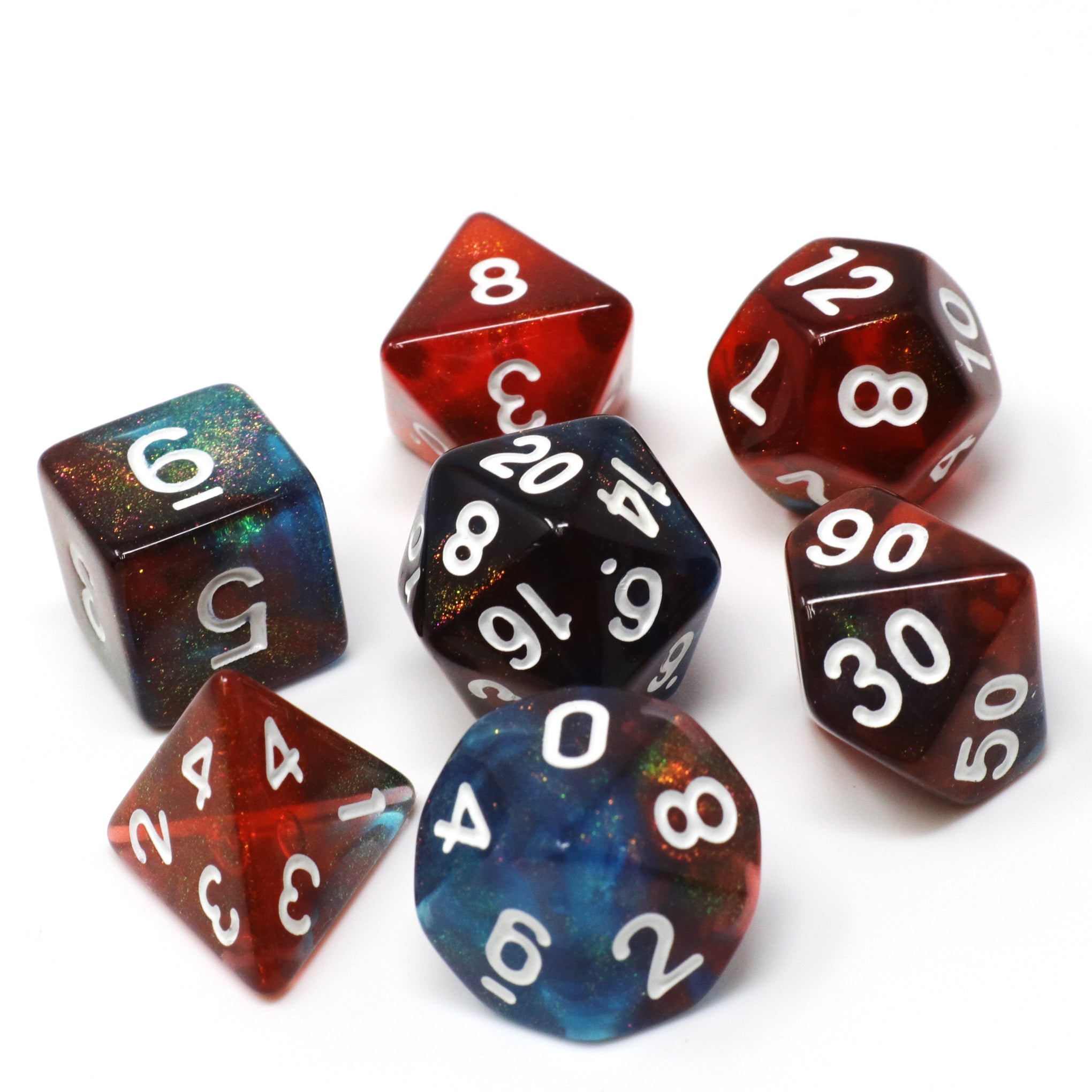 7 Piece RPG Set - Dragon Scale | D20 Games