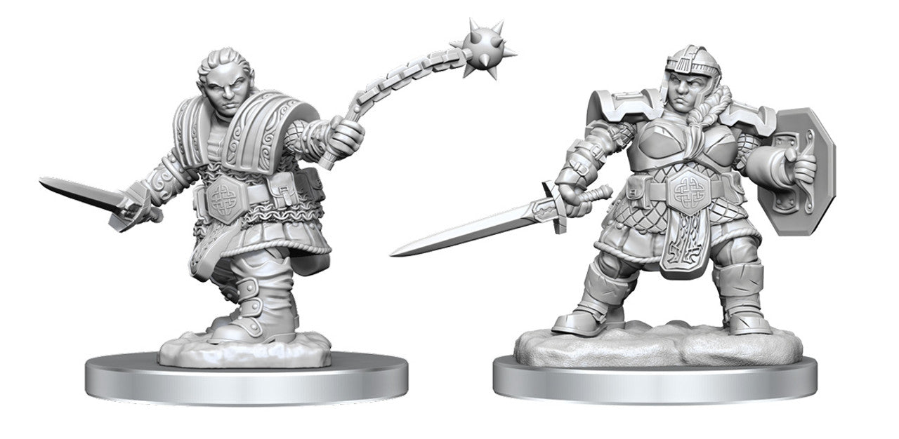 Dungeons & Dragons Nolzur`s Marvelous Unpainted Miniatures: Female Dwarf Fighter | D20 Games