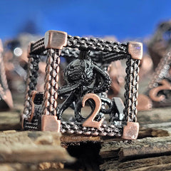 Deep Dreamer Antique Copper set  7 Metal Dice | D20 Games