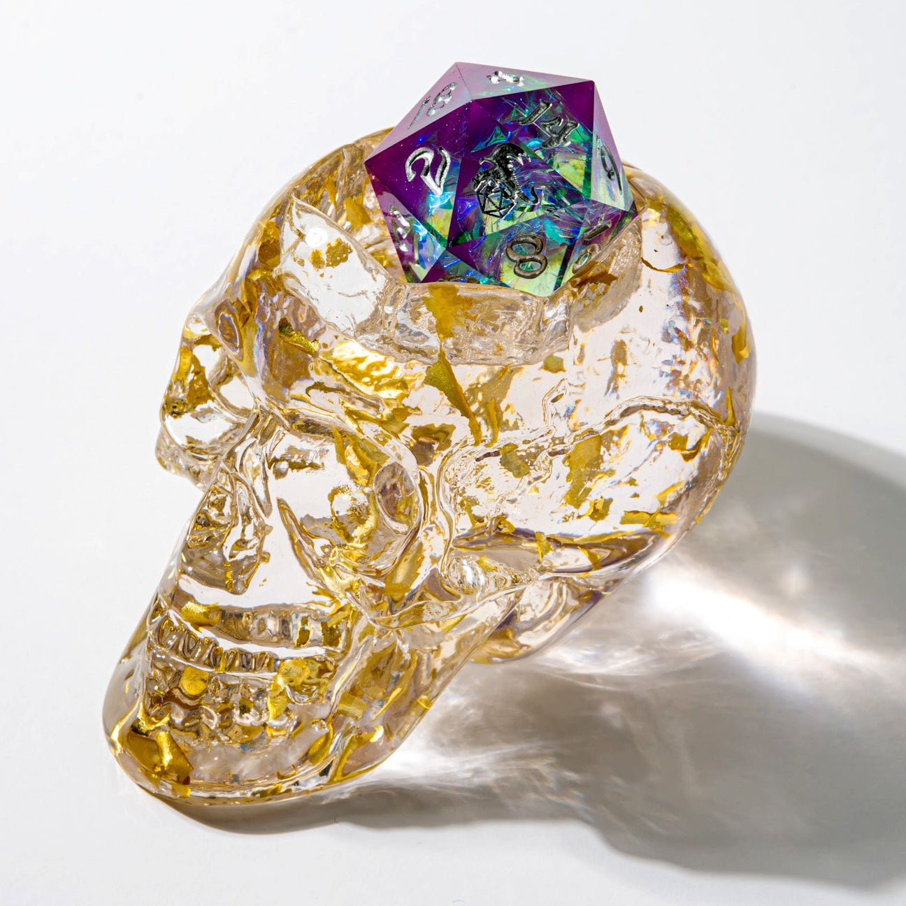 D20 Skull Holder - Gold | D20 Games