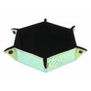 Hexagon Snap Folding Dice Tray - Dragon Skin Holographic Gold