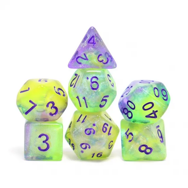 Luminescent Jellyfish RPG Dice Set | D20 Games