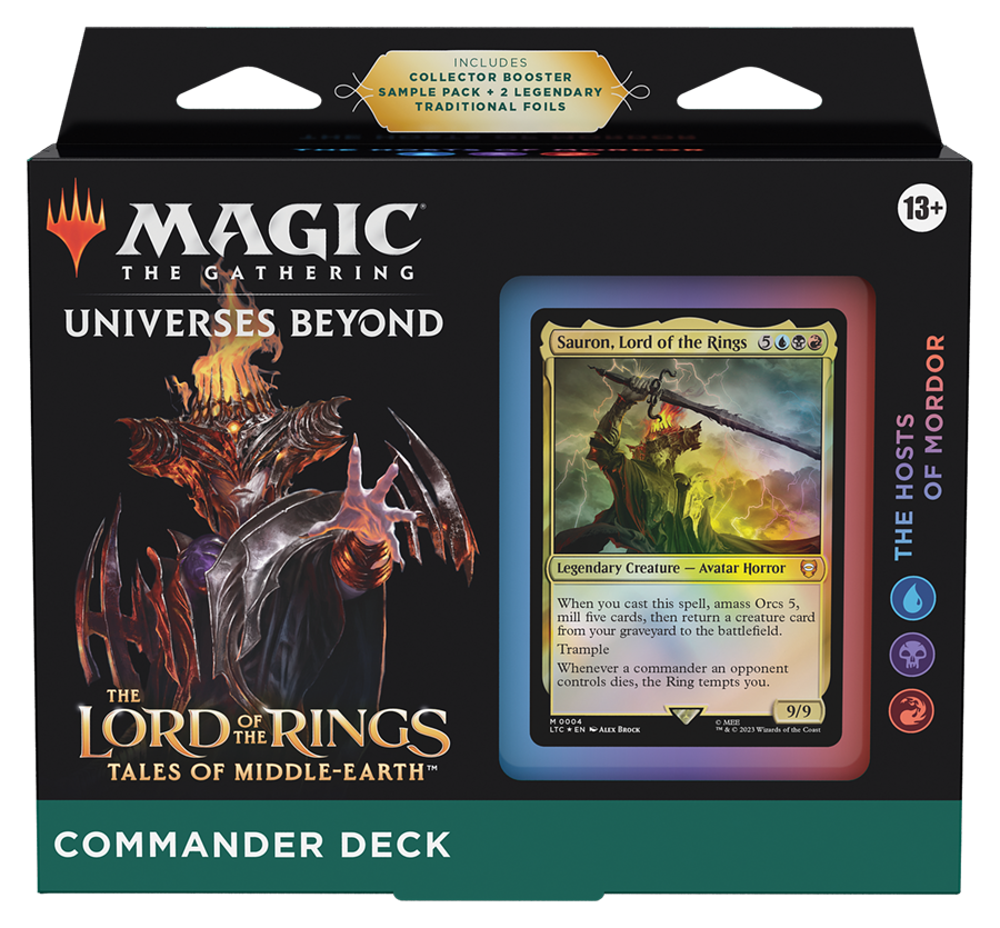 Lord of the Rings: Tales of Middle-earth Commander Deck: The Hosts of Mordor | D20 Games