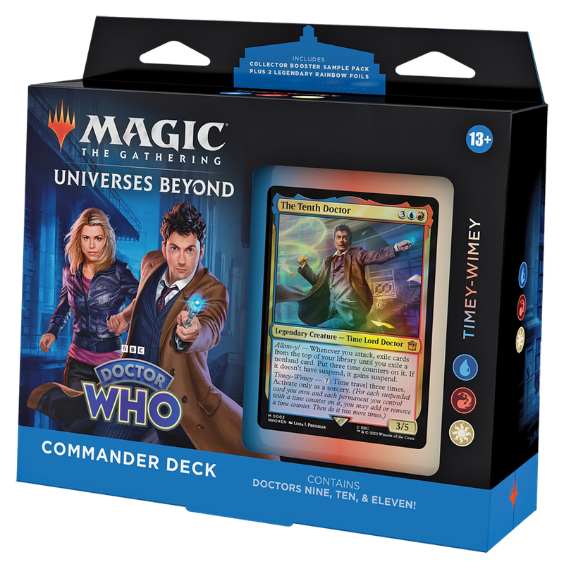 universes beyond doctor who collector booster box Doctor Who Commander Deck Case