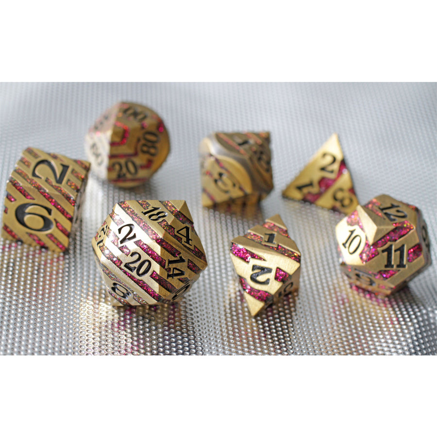 Molten Midas Set of 7 Metal Dice | D20 Games