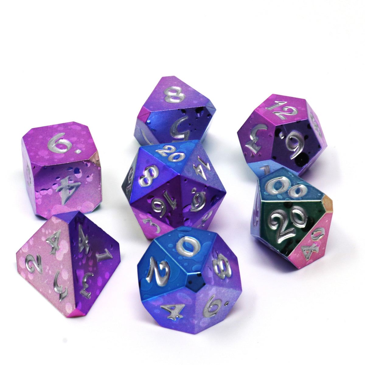 7pc RPG Set - Nebula Rain | D20 Games