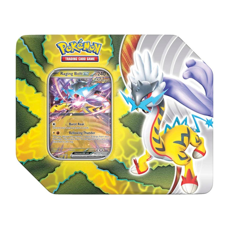 Pokemon Paradox Destinies Tin - Raging Bolt EX