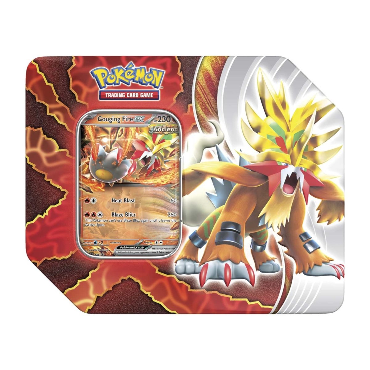 Pokemon Paradox Destinies Tin - Gouging Fire EX | D20 Games