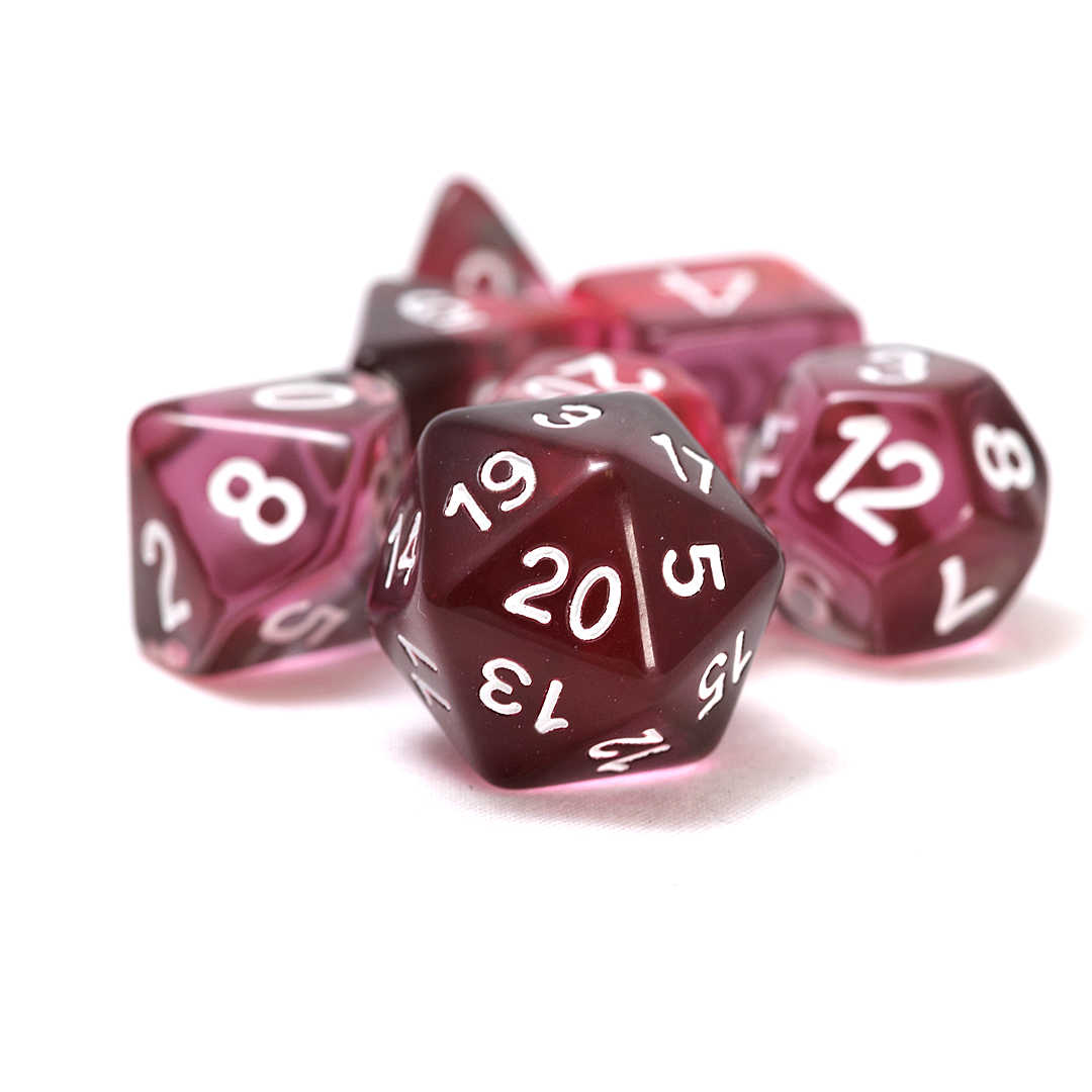 Sirius Dice: Pink, Clear, Black | D20 Games