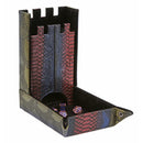 Forged Draco Castle Dice Tower & Dice Tray, Rainbow Dragon Skin