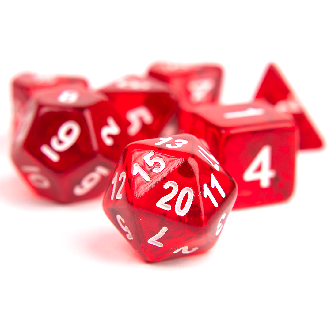 Sirius Dice: Translucent Red Resin | D20 Games